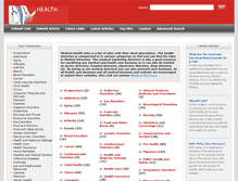 Tablet Screenshot of medicalhealthsites.com